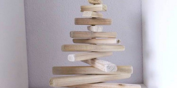 DIY kerstboom van hout