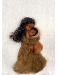 Ansichtkaart moederliefde Het Wol Feetje