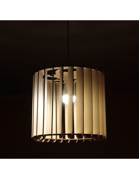 Lampenkap hout cilinder