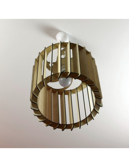 Lampenkap hout cilinder