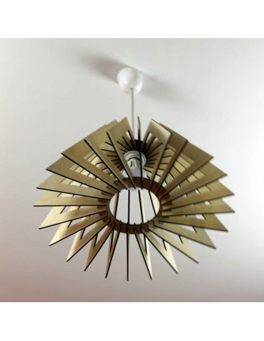 Houten lampenkap groot