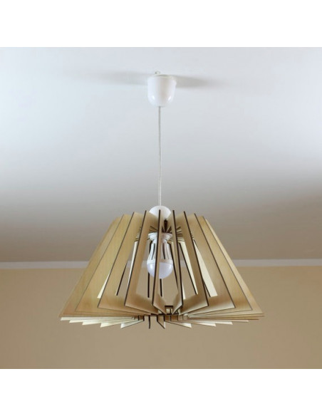 Houten lampenkap groot