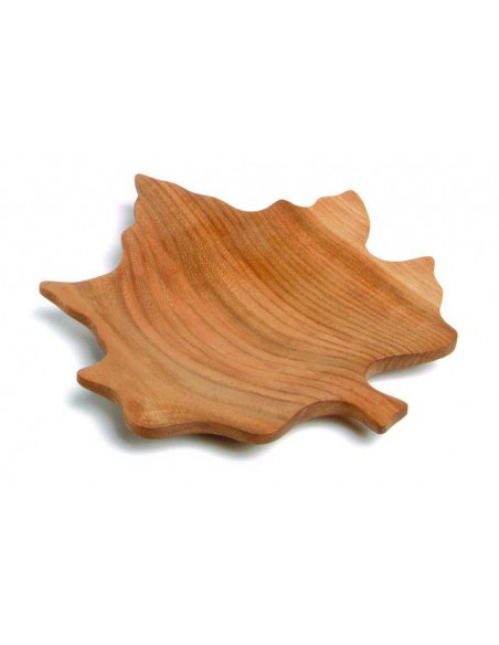 Houten schaal esdoornblad