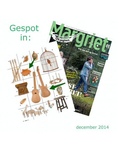 Houten schaal esdoornblad