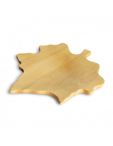 Houten schaal esdoornblad