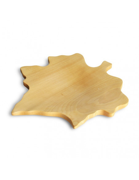 Houten schaal esdoornblad