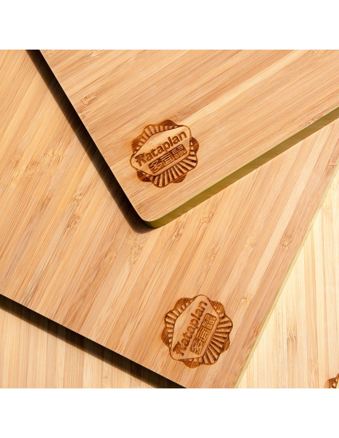 Kleine bamboe snijplank met groene rand houten accessoires en meer Houten keuken groene