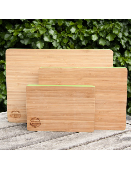 Bamboe snijplank groen middel