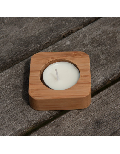 Bamboe theelichtje neutraal