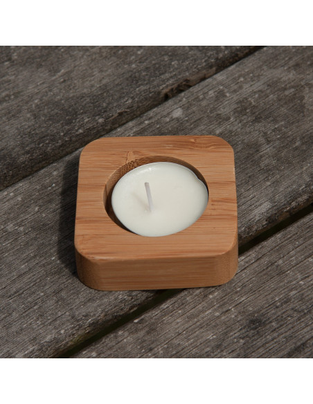 Bamboe theelichtje neutraal