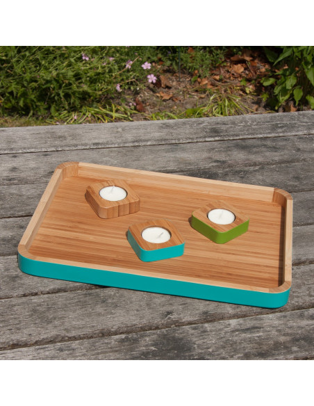 Bamboe theelichtje neutraal