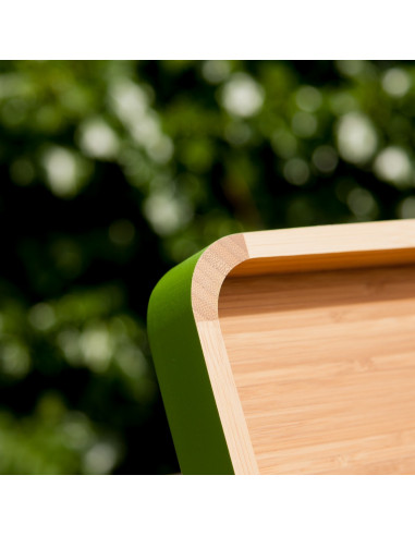 Bamboe dienblad groen