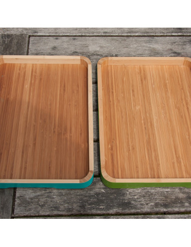 Bamboe dienblad groen