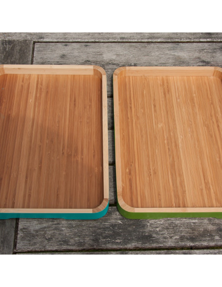 Bamboe dienblad groen