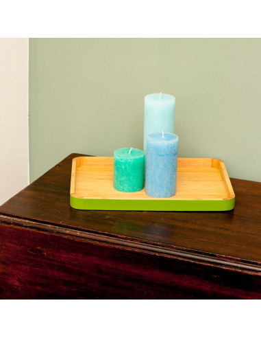 Bamboe dienblad groen