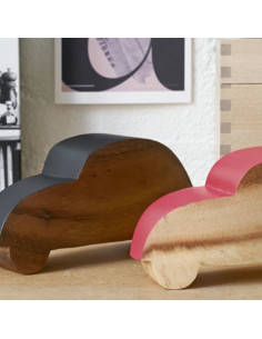 Houten auto rood 2