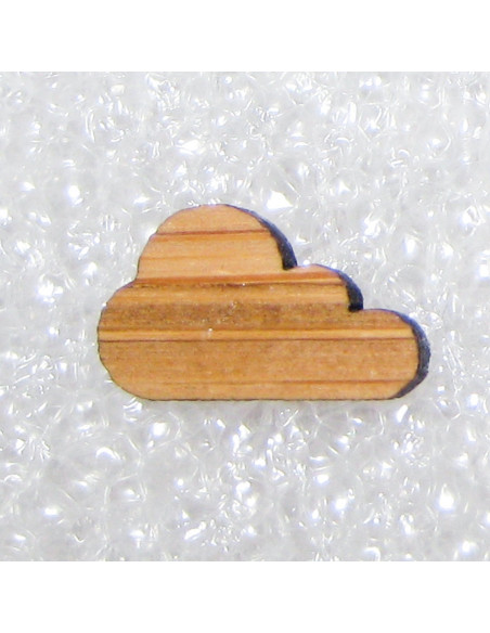 Oorbel wolk bamboe