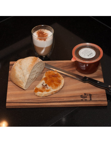 Snijplank moeder met kinderwagen