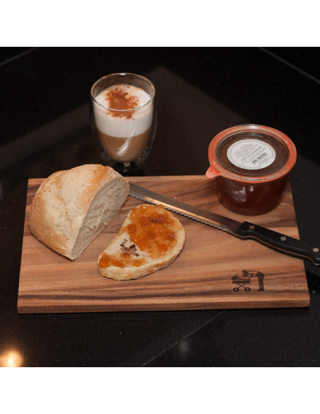 Snijplank moeder met kinderwagen