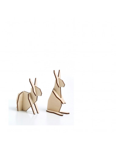Mini konijnen hout