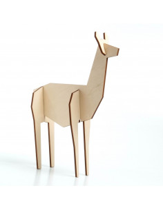 Lama hout groot