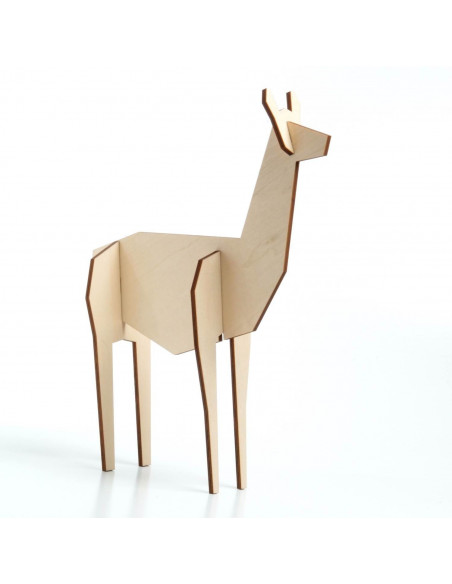 Lama hout groot