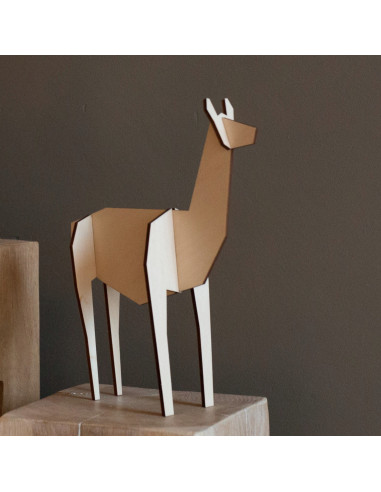 Lama hout groot