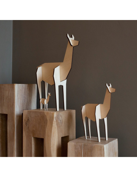 Lama hout groot