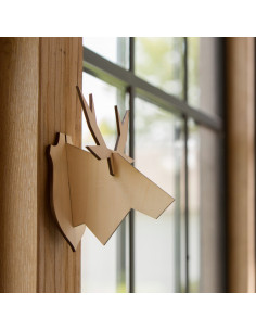 Houten elandkop groot 2