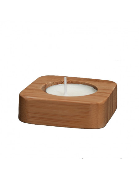 Bamboe theelichtje neutraal