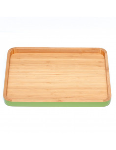 Bamboe dienblad groen
