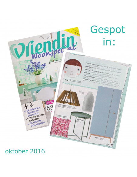 Houten lampenkap groot