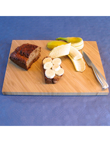 Bamboe snijplank schuin groot