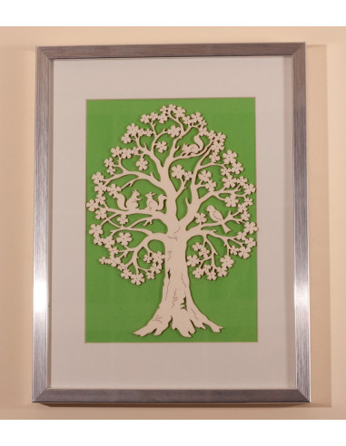 Lenteboom met eekhoorntjes