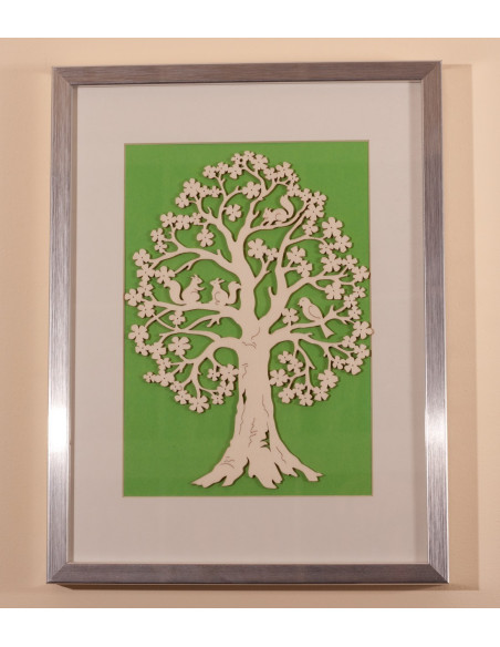 Lenteboom met eekhoorntjes