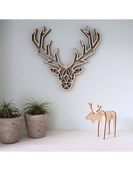 Hertenkop origami voorkant