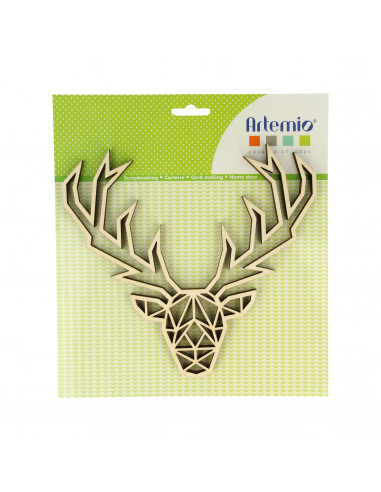 Hertenkop origami voorkant