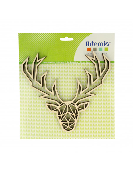 Hertenkop origami voorkant