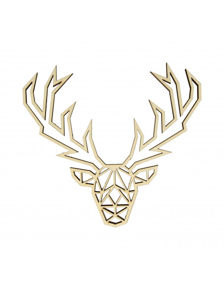 Hertenkop origami voorkant