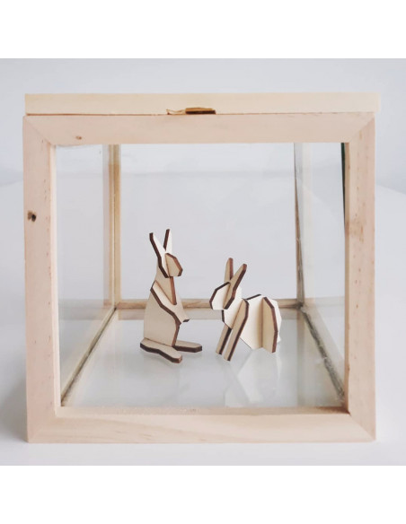 Mini konijnen hout